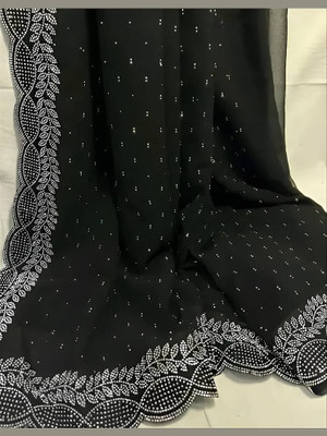 TIRTHU ENTERPRISE Embellished Handloom Art Silk Saree(Black)