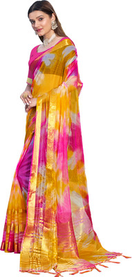Aarunika SBT Digital Print Bollywood Art Silk Saree(Multicolor)