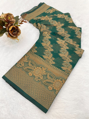 LADY SHOPI Digital Print Daily Wear Organza Saree(Multicolor)