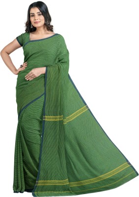 Mayabi Woven Handloom Handloom Cotton Silk Saree(Green)