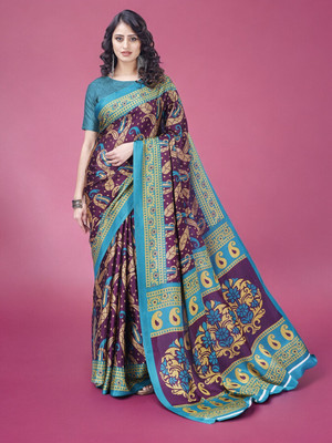 Divastri Printed Daily Wear Georgette Saree(Multicolor)