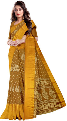AVM SILK MILLS Printed Daily Wear Chiffon Saree(Multicolor)