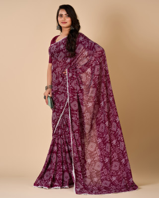 nirmal creation Self Design Bollywood Crepe Saree(Multicolor)