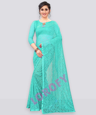 LOROFY Self Design Kota Doria Net Saree(Multicolor)