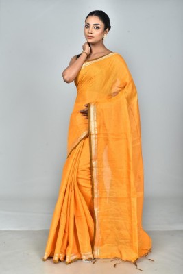 ACHOL Woven Handloom Tissue Saree(Yellow)