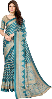 Priyashi Self Design Bollywood Art Silk Saree(Blue)