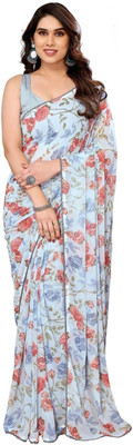RAJESHWAR FASHION Printed Bollywood Georgette Saree(Multicolor)