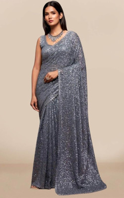 murlidhar creation Embellished Bollywood Georgette Saree(Multicolor)