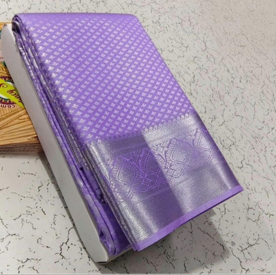 Fascino Fab Woven Kanjivaram Silk Blend Saree(Purple)