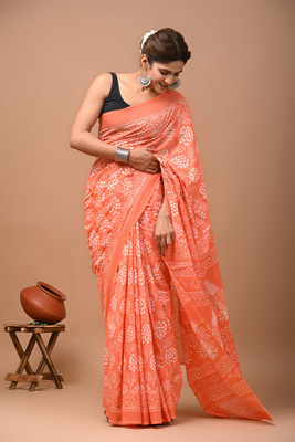 CRAFTWELL Self Design Handloom Pure Cotton Saree(Multicolor)