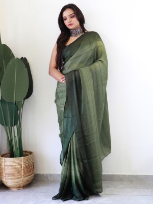 Sareemall Printed Bollywood Georgette Saree(Light Green)