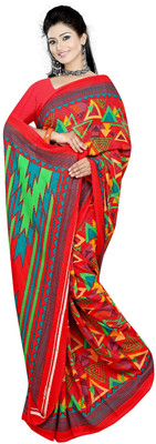nirmal creation Printed Daily Wear Georgette Saree(Multicolor)