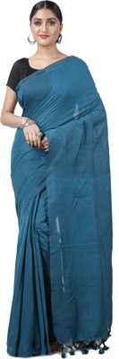GitAsit Woven Handloom Pure Cotton Saree(Multicolor)