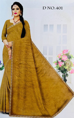 Pallu Patola Printed Banarasi Silk Blend Saree(Yellow)