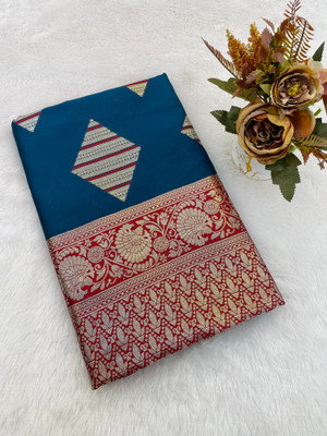 Julee Woven Paithani Pure Silk Saree(Multicolor)