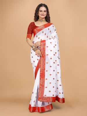 Shilpa Fashion Self Design Bollywood Georgette Saree(Red)