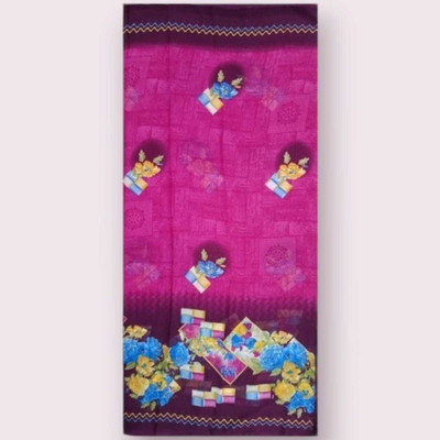 anshritz Printed Bollywood Georgette Saree(Multicolor)