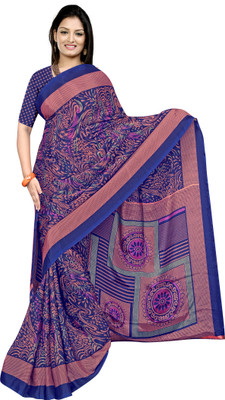nirmal creation Printed Daily Wear Chiffon Saree(Multicolor)