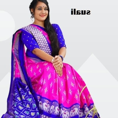Saadhvi Printed Bollywood Georgette Saree(Multicolor)
