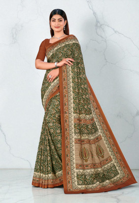 Vimla Solid/Plain Bollywood Art Silk Saree(Multicolor)