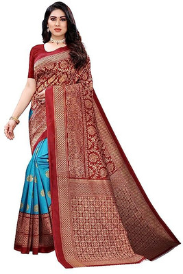 Sadik Fashions Self Design Handloom Pure Silk Saree(Multicolor)