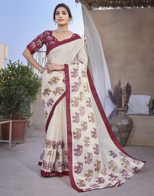 Anmi Self Design Bollywood Art Silk Saree(Red)