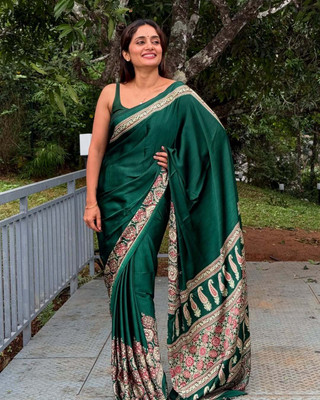 MAIRAFASHION Silk Blend Printed Blouse Material