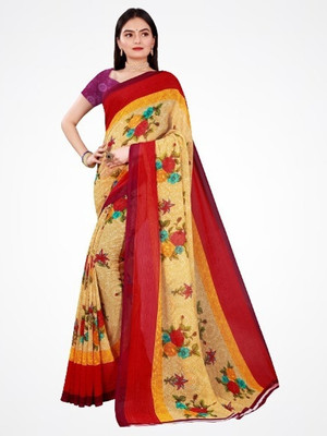 Suali Self Design Bollywood Georgette Saree(Beige)
