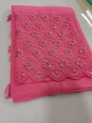 shivdhara Solid/Plain Murshidabad Art Silk Saree(Pink)