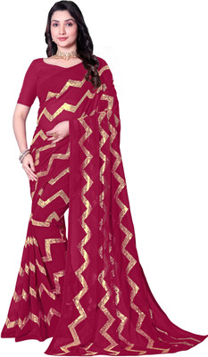 Fashion Day Printed Bollywood Georgette Saree(Maroon)