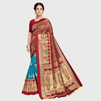 Divastri Woven Banarasi Art Silk Saree(Multicolor)