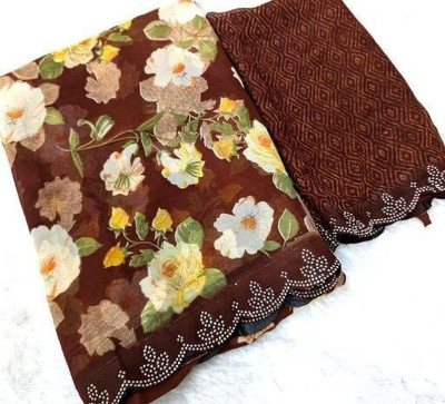 AARTI SELECTION Printed Bandhani Georgette Saree(Multicolor)