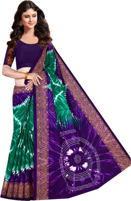 ARTFULTHREADS Printed Sambalpuri Pure Cotton Saree(Multicolor)