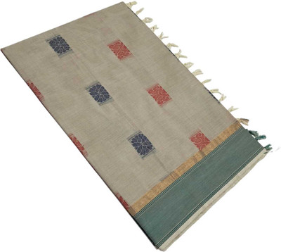 sri amman sarees Self Design, Woven Venkatagiri Pure Cotton Saree(Grey)