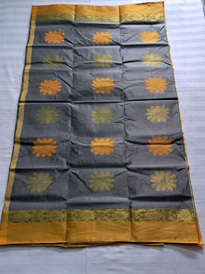 Upama Fabric Self Design Handloom Handloom Tussar Silk Saree(Multicolor)