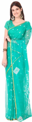 REBOOT FASHIONS Self Design Bollywood Chiffon Saree(Light Blue)