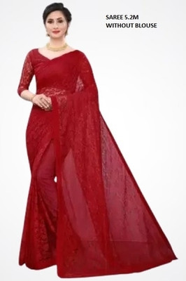 Suali Embroidered Bollywood Net Saree(Maroon)
