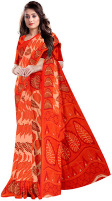 nirmal creation Printed Daily Wear Chiffon Saree(Multicolor)