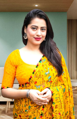 HouseOfCommon Self Design Bollywood Georgette Saree(Yellow)