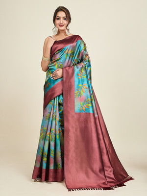 SHANVIKA Digital Print Daily Wear Polyester Saree(Multicolor)