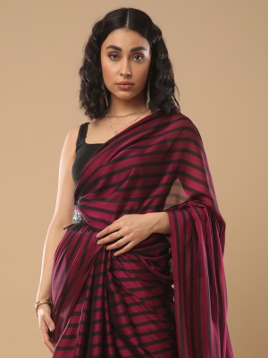 Sareemall Printed Bollywood Cotton Silk Saree(Purple)