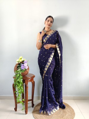 Divastri Embellished Daily Wear Georgette Saree(Blue)