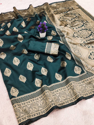GATISHVAM TEXTILE Woven Banarasi Art Silk Saree(Multicolor)