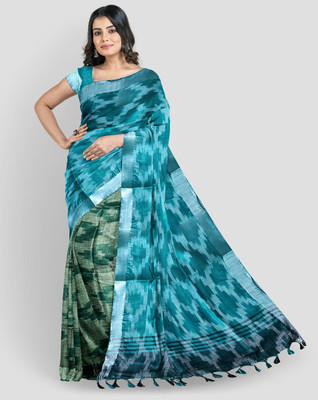 Manikant Handloom Self Design Bhagalpuri Cotton Blend Saree(Multicolor)