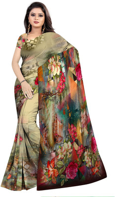 SCFO Digital Print Daily Wear Polyester Saree(Multicolor)