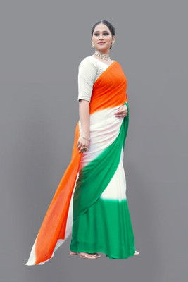 Aarunika SKT Dyed Bollywood Art Silk Saree(Multicolor)