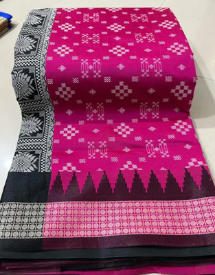 DA SAREES Woven, Temple Border Sambalpuri Art Silk Saree(Multicolor)
