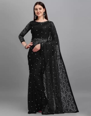 damo Embroidered Bollywood Georgette Saree(Black)