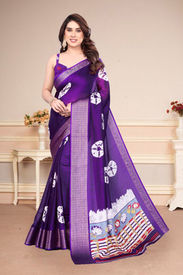 Magneitta Dyed Bollywood Art Silk Saree(Blue)