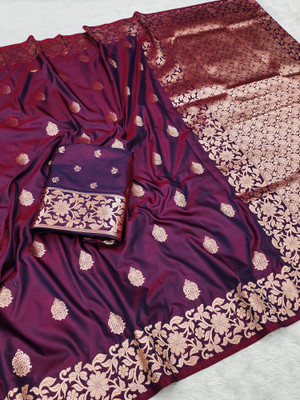 Apnisha Woven Daily Wear Art Silk Saree(Multicolor)